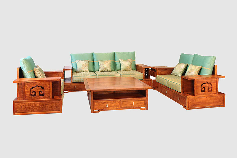 凌海中式实木沙发简直太美了